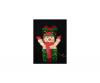 Meizhou Hong Feng Arts, 36 In. H,  Snowman With Led Lights, Green Gift Box
